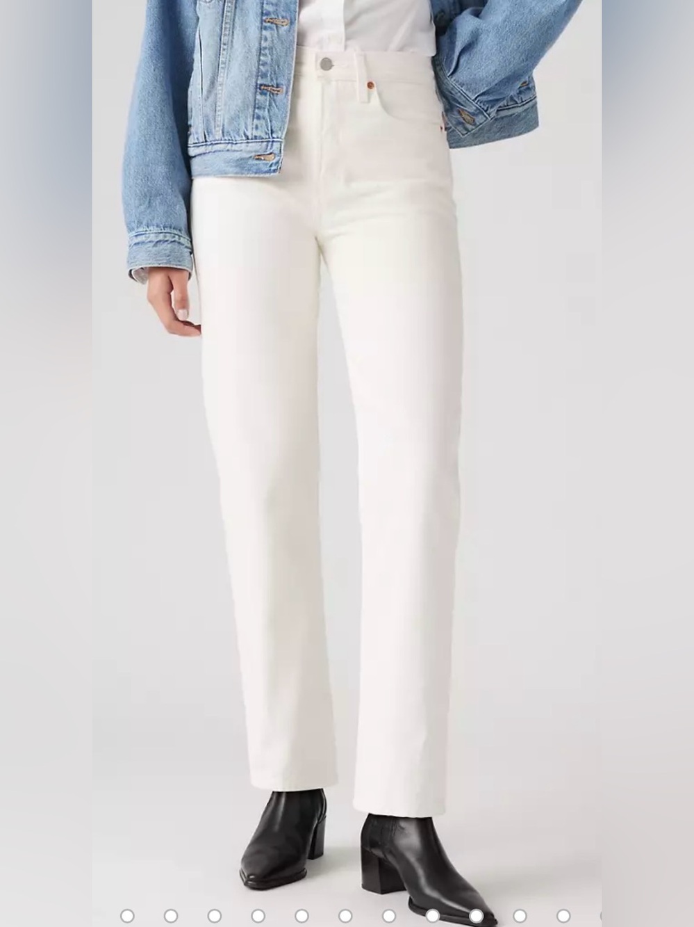 Levi’s Wedgie Straight High Rise White Jeans Size 28x28 NWT